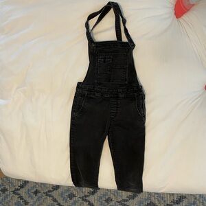 Black Denim Overalls
